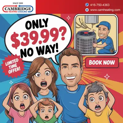 Don’t wait for the cold to get worse! Call Cambridge Heating & Cooling at 416-750-4363 for furnace r...