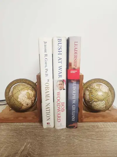 vintage globe bookends, View more