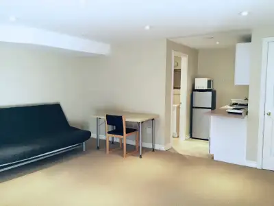 Private, quiet and self-contained basement 1 bachelor unit with shower and kitchenette with natural...