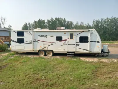 Everything works in the trailer. Has quad bunks. Sleeps ten , has seperate room for bunks. Reason fo...