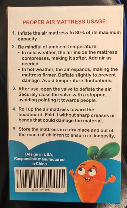 NEW Airplane Bed for Baby; Inflatable, w/ Pump, Belt, Repair Kit in Cribs in Mississauga / Peel Region - Image 8