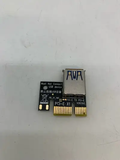 PCIe x1 to USB riser board (VER2103). Quantity Of 4 Each For $5 Used for extending GPU connection in...