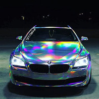 VVIVID Holographic Chrome Silver Auto Wrap