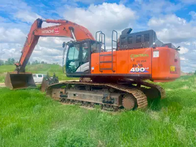2022 Hitachi ZX490LC-6 Excavator Isuzu 6UZ1 (Tier 4) Engine (no DPF filter required) 12.9’ arm and 2...