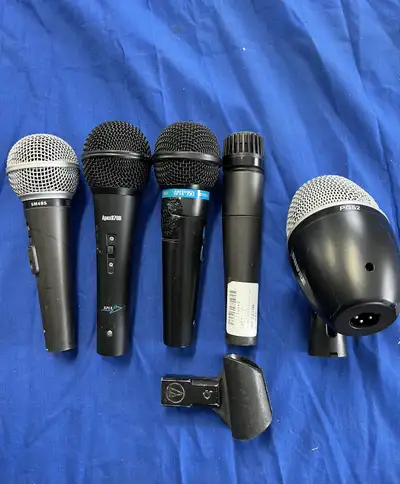 Shure and Apex microphones used, View more