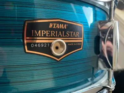 TAMA Imperial Star snare drum and case., View more