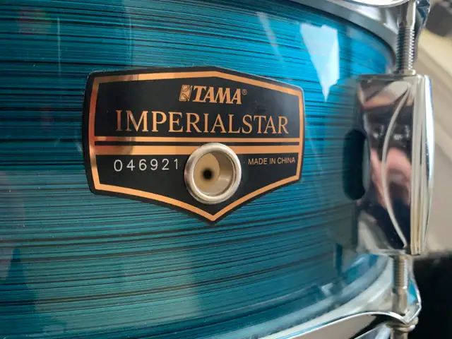 TAMA Imperial Star snare drum and case. in Drums & Percussion in Barrie - Image 2