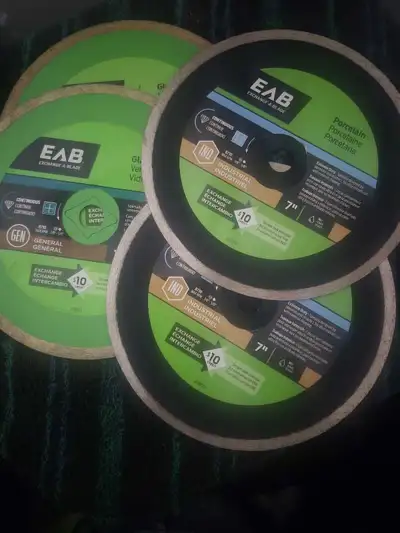 Tile saw Blades. EAB 7-inch Porcelain and Glass, View more