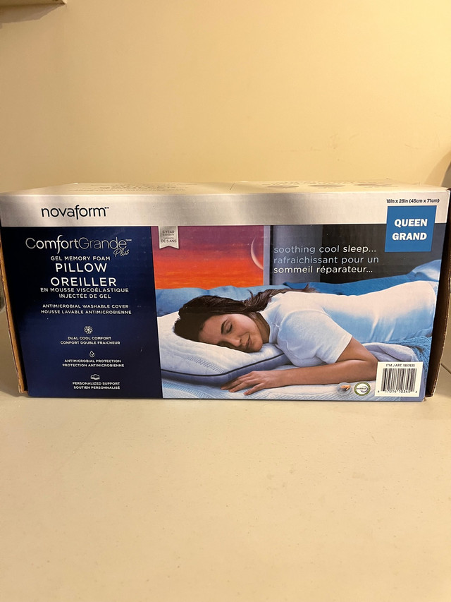 NovaForm Gel Pillow Queen Size in Beds & Mattresses in Mississauga / Peel Region - Image 3