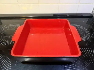 9” x 9” x 2.5” Red Ceramic Lined Non Stick Baking Pan, View more