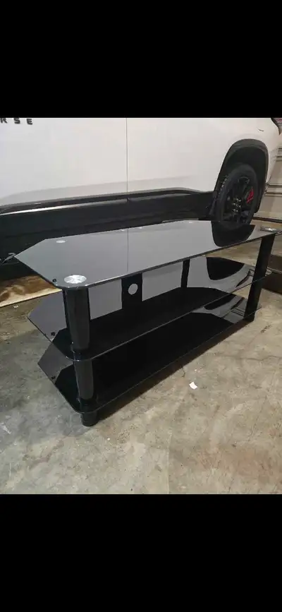 Black Glass TV Stand, View more