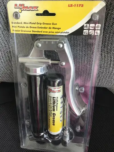 Lumax  Black Mini-Pistol Grip Grease Gun, View more