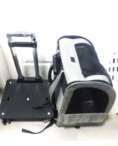 DOG TRANSPORT BAG CART ON WHEELS Dog Cage, View more