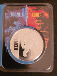 Pièce en argent/silver bullion Kong 1 oz .999