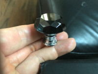 Brand new black crystal cupboard cabinet knobs $3 each