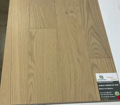 GREEN TOUCH FLOORS "MISTRA" FLOAT-CLICK ENGINEERED HARDWOOD OAK, View more