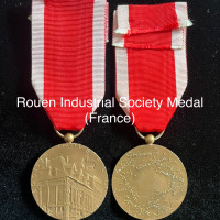 Rouen Industrial Society Medal (Shipping Available)