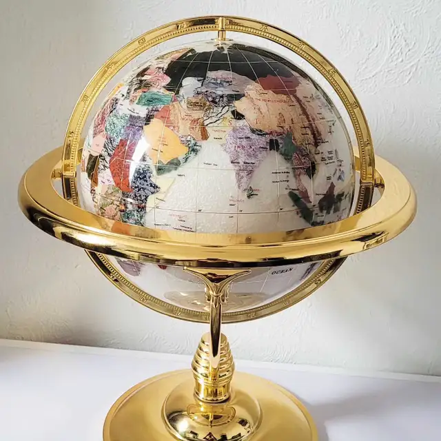 Mother Of Pearl World Globe 63826838099713123