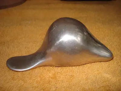 Hoselton aluminum beaver figure, View more