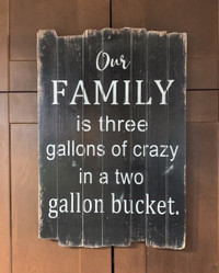 Our family wooden sign