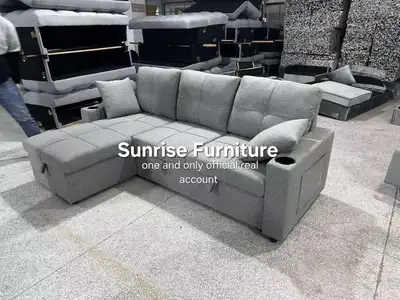 3 seater pull out sofa bed with storage and reversible chaise , View more