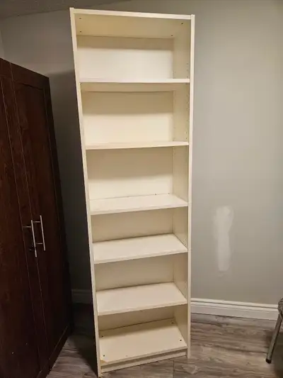 A white bookshelf, View more