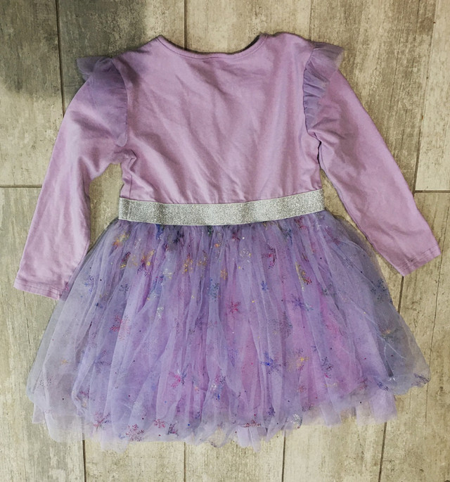 DXTON Kids 5-6 Y, Tutu Dress, Long Sleeve Winter Party, Purple in Kids & Youth in City of Toronto - Image 4