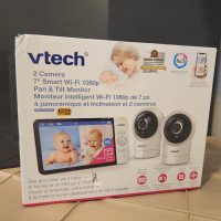 Baby Monitor 2 Camera WiFi with 7” Display and 360° Pan & Tilt H