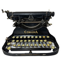Vintage Corona '3' FOLDING PortableTypewriter- circa 1923 - RARE
