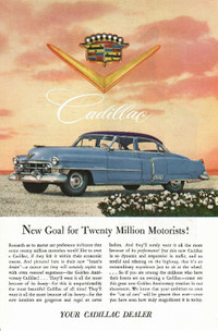 Vintage 1952 Golden Anniversary Cadillac Advertisment