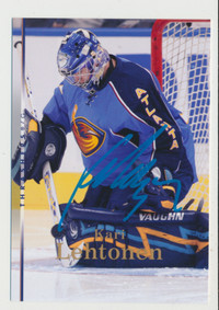 KARI LEHTONEN ATLANTA THRASHERS EX-RARE SIGNED UD SERIES 2 CARD