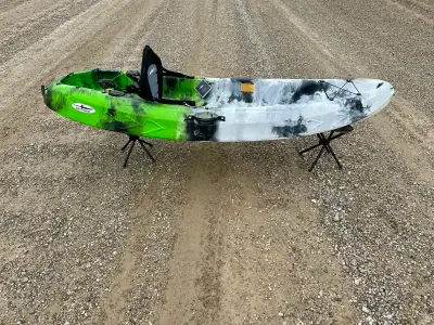 New Velocity 2 Kayak - Green/White- Free Paddle, View more