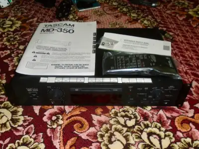 TASCAM MD-350 Professional +4dBu Balanced Mini-Disc Recorder, View more