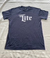 Men's large Miller Lite beer shirt/crewneck Tshirt 