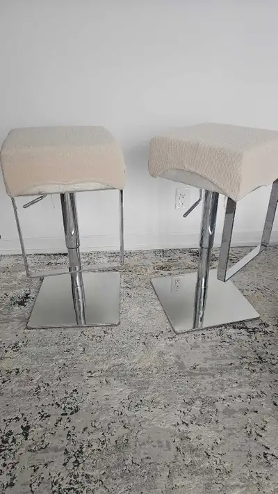 Swivel Adjustable Height Counter Stool with Metal Fra, View more