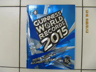 Collectible Guinness World Records 2015 Hardcover 3D Edition New, View more