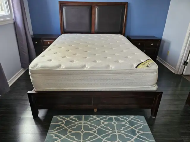 Queen solid wood bedroom set in Beds & Mattresses in Kingston - Image 5