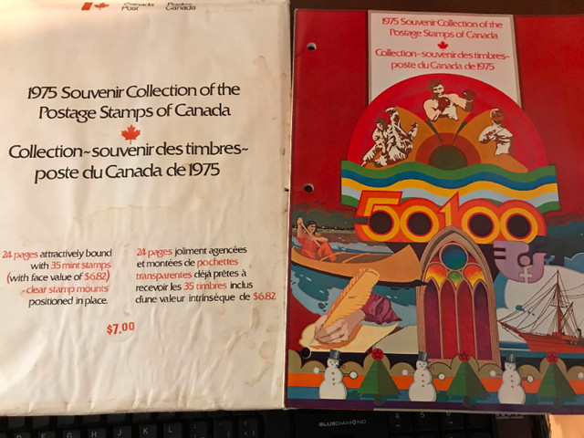 Canada  collection souvenir 1975 avec les timbres MNH et la couv dans Art et objets de collection  à Saint-Hyacinthe