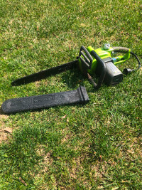 $120 for greenworks electric chain saw