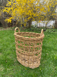 Oval Kubu Rattan Wicker Basket (Home Sense/ Pottery Barn Style) 