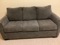 sofa for sale seats 3 taupe brown colour can covert to a bed