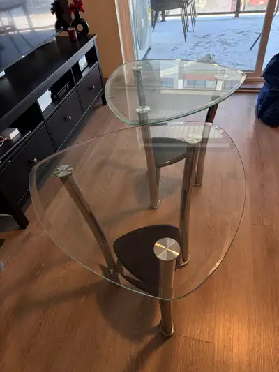 Glass Side Coffee table, View more