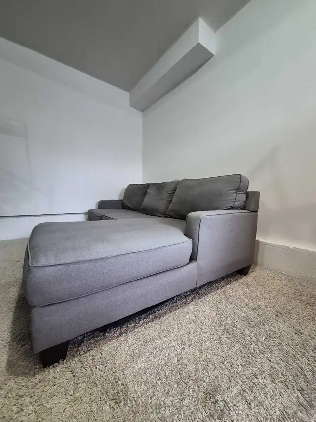 FREE DELIVERY Gray Sectional / L Shape Sofa / Couch NO DEPOSIT in Couches & Futons in Vancouver - Image 6