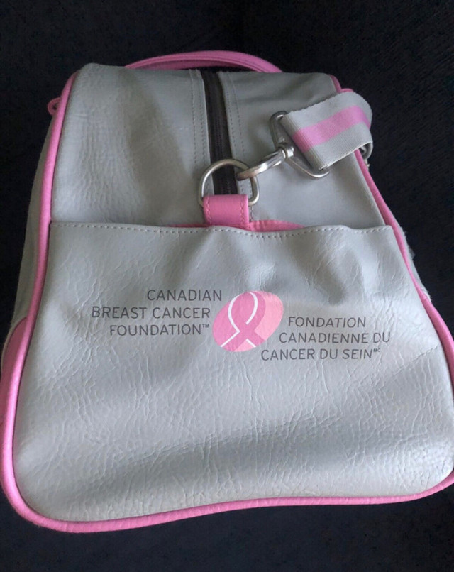 Grey & Pink Sports Bag (Canadian Breast Cancer Foundation) in Women's - Bags & Wallets in Calgary - Image 3