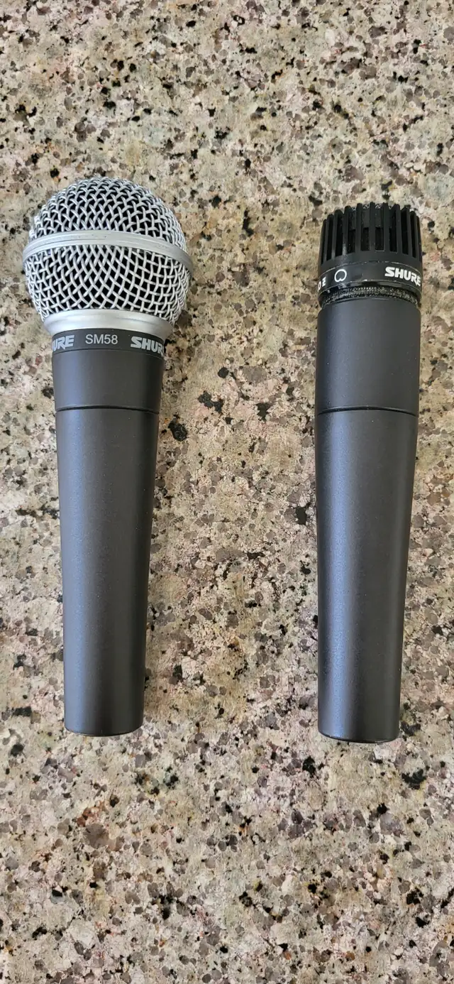 Shure SM58 and SM57 microphones in Pro Audio & Recording Equipment in City of Toronto - Image 2