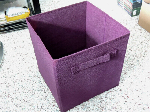 12 NEW FOLDING STORAGE CUBES FABRIC COVERED 10.5“ X 11“ in Storage & Organization in Stratford