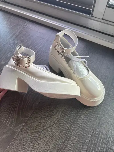 Cute Dolly Mary Jane Chunky Heels Platforms, View more