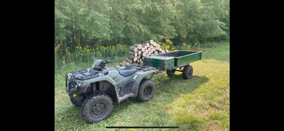 I have a custom atv trailer with a 2” ball receiver, heavy gauge metal box, fold down back gate, old...