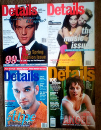 Leonardo Dicaprio 1995 Details magazine lot of 4