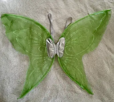 Kids Halloween Costume Fairy Wings Tinkerbell Green, View more